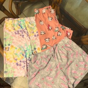 Bundled Girls Shorts and leggings Size 6X